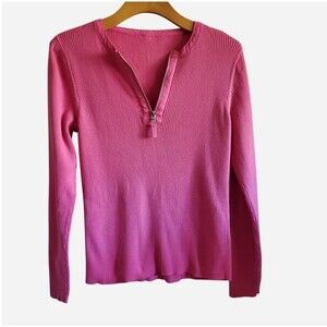 Lauren Ralph Lauren Y2k Ribbed Quarter Zip Top Racing Team Size L Preppy